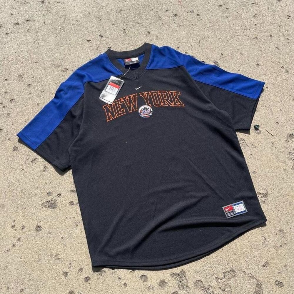 Vintage Deadstock Nike Center Swoosh New York Mets Jersey